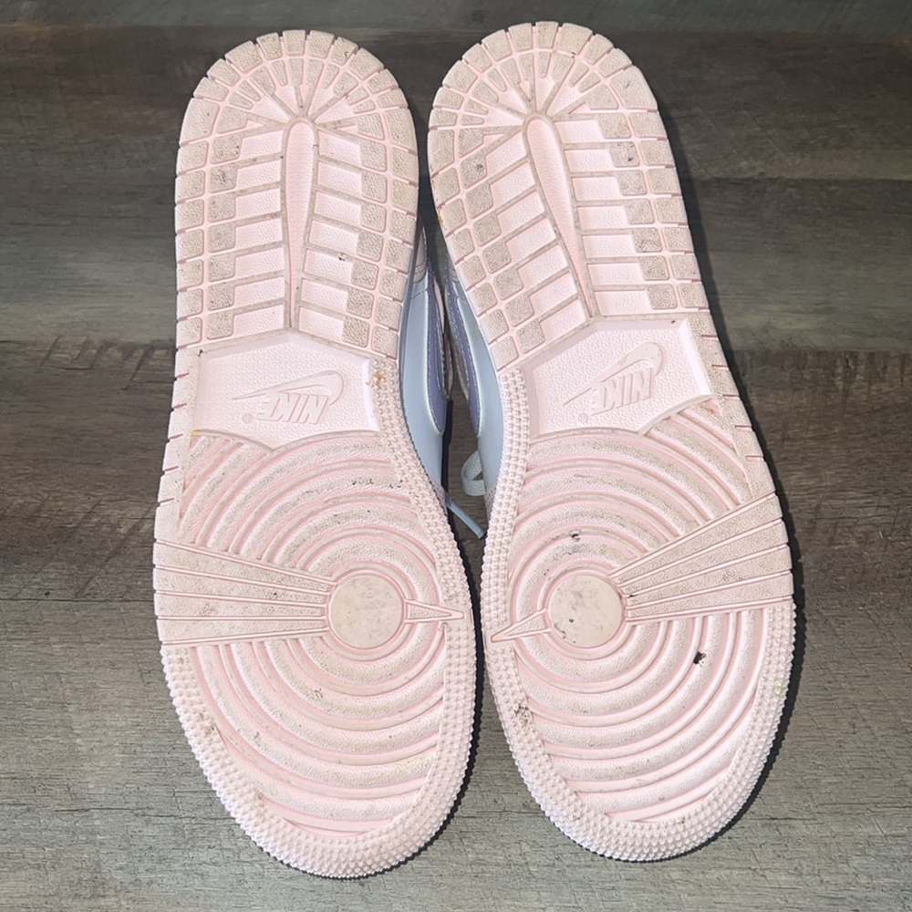 Air Jordan Pastel Pink & Purple High-Top Sneakers - Picture 4 of 5